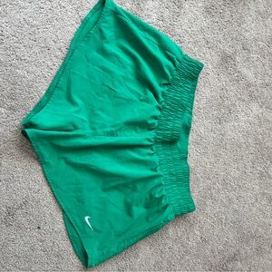 Nike Women's Vibrant Green Athletic Shorts